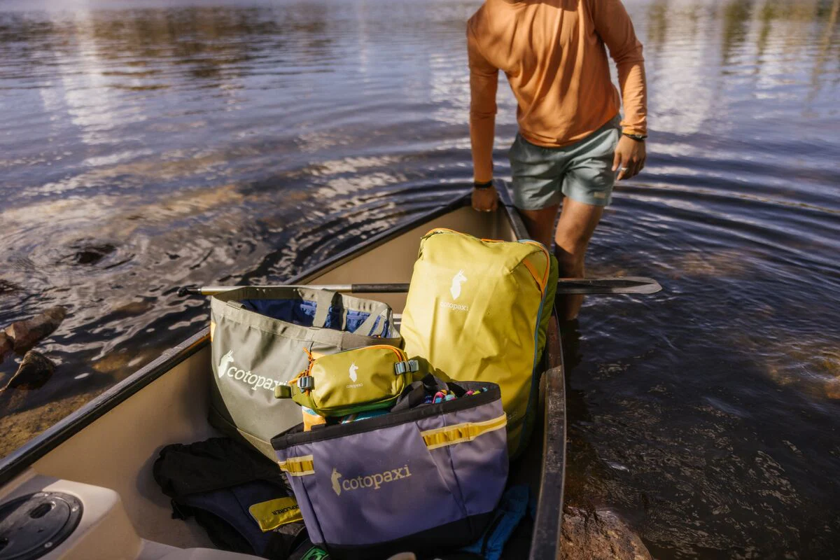 Cotopaxi Allpa 30L Gear Hauler Tote - Blue Smoke and Carbon - Image 4