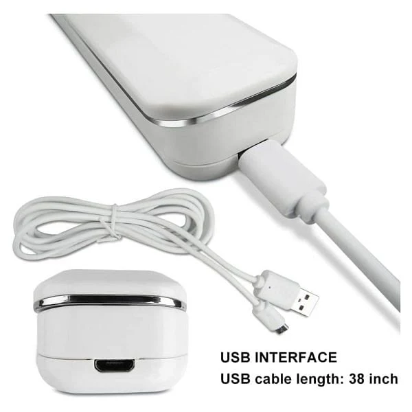 DM Merchandising Portable UV-C Sanitizing Flip Wand - White - Image 3