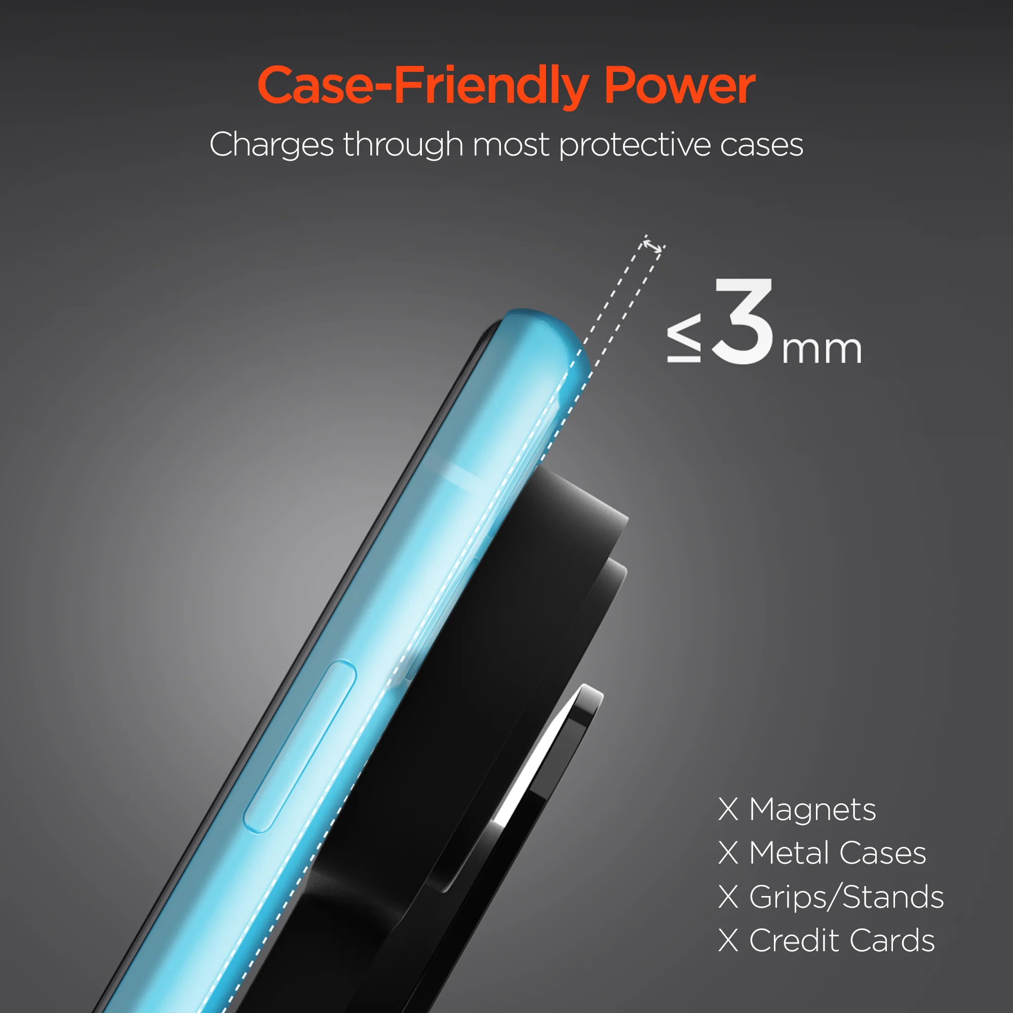 HyperGear 3-in-1 Wireless Charging Dock | Black - Image 9