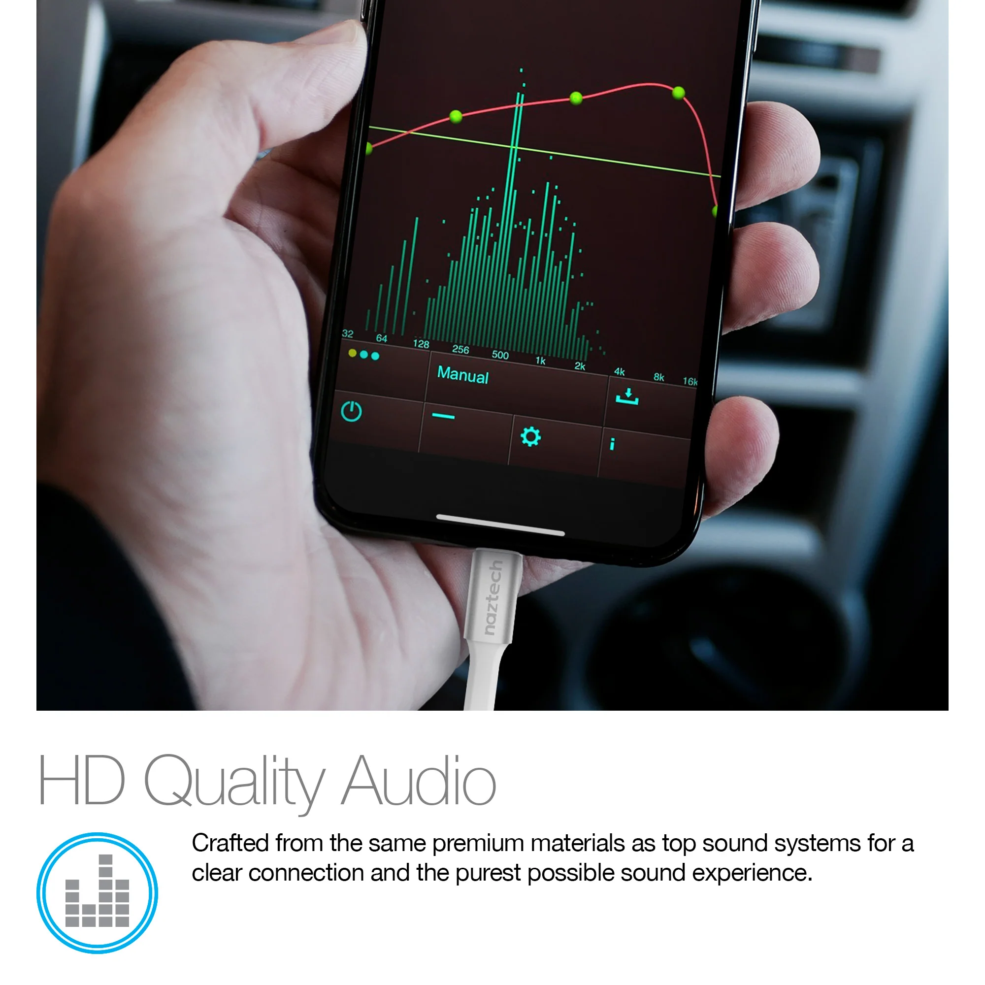 Naztech MFi Lightning to 3.5mm Adapter - Image 4