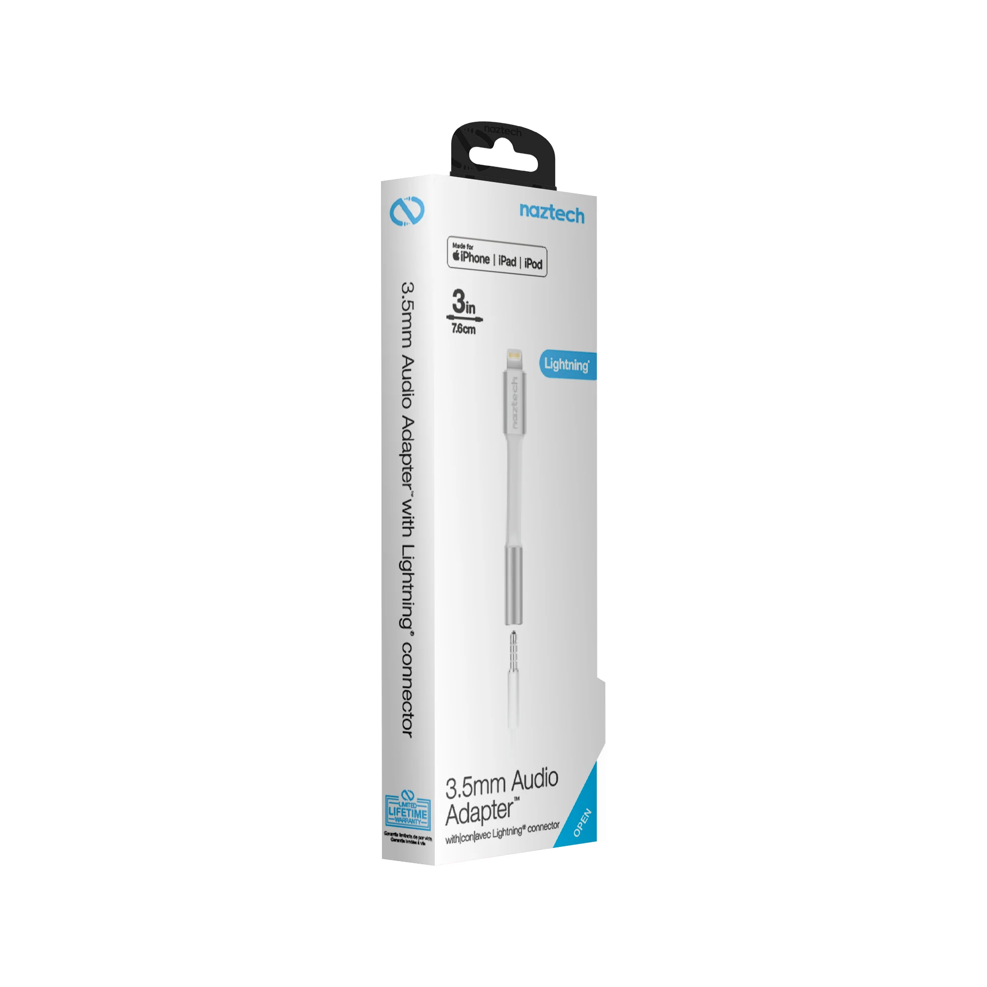 Naztech MFi Lightning to 3.5mm Adapter - Image 7