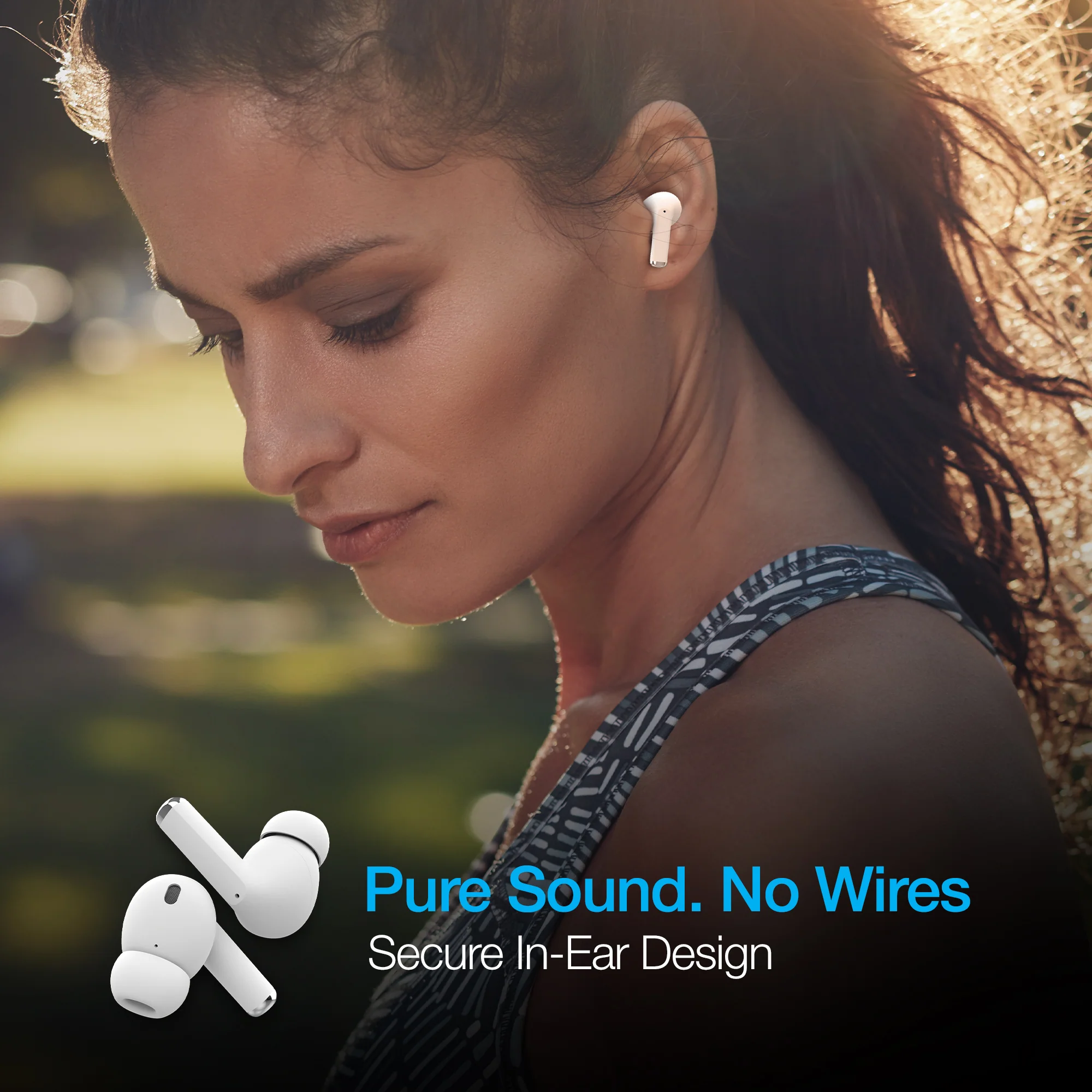 Naztech Xpods PRO True Wireless Earbuds with Wireless Charging Case | White - Image 7