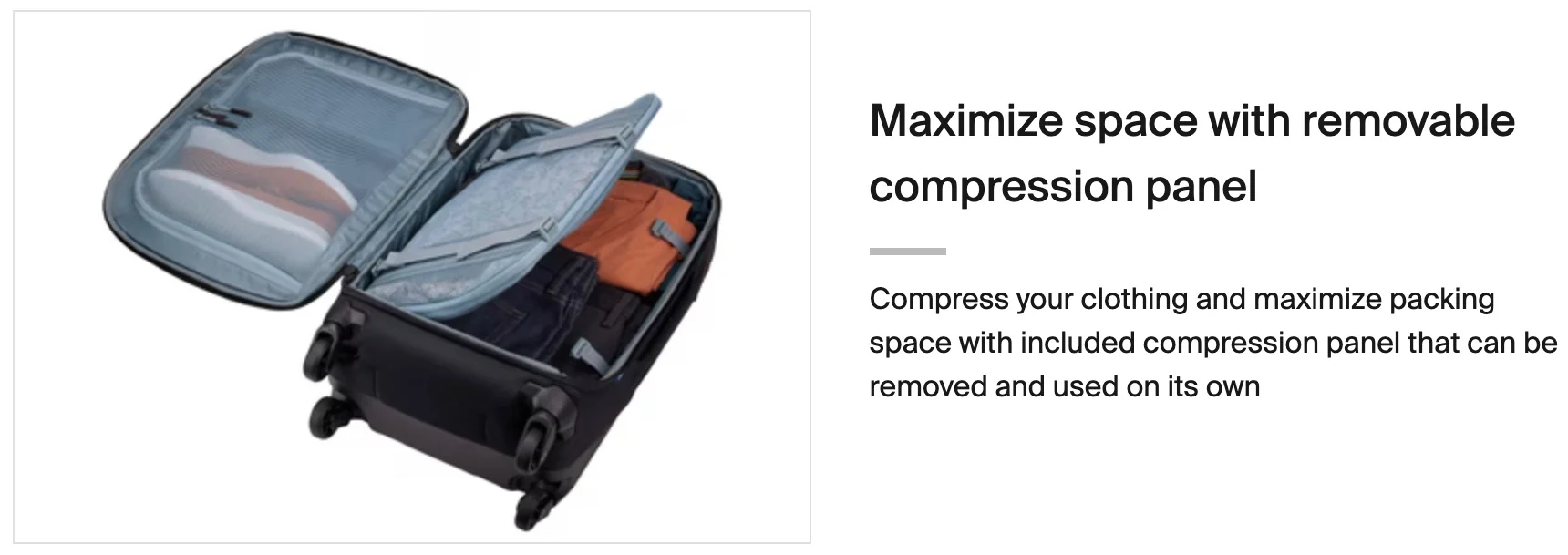 Thule Subterra 2  carry-on suitcase spinner 55cm - black - Image 5