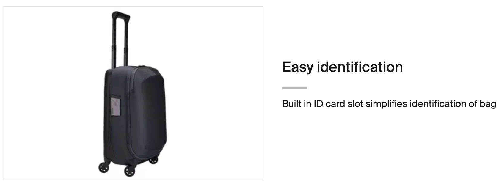 Thule Subterra 2  carry-on suitcase spinner 55cm - Dark Slate - Image 10