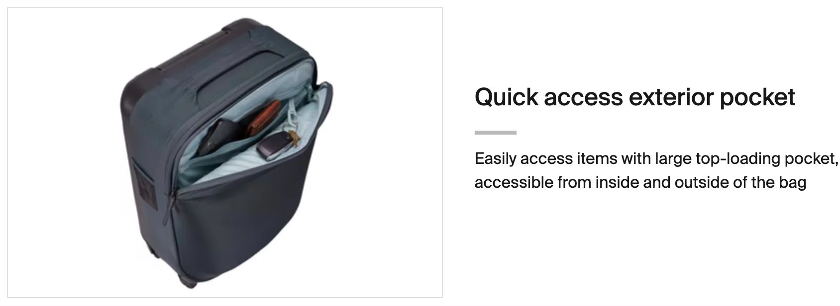 Thule Subterra 2  carry-on suitcase spinner 55cm - Dark Slate - Image 6