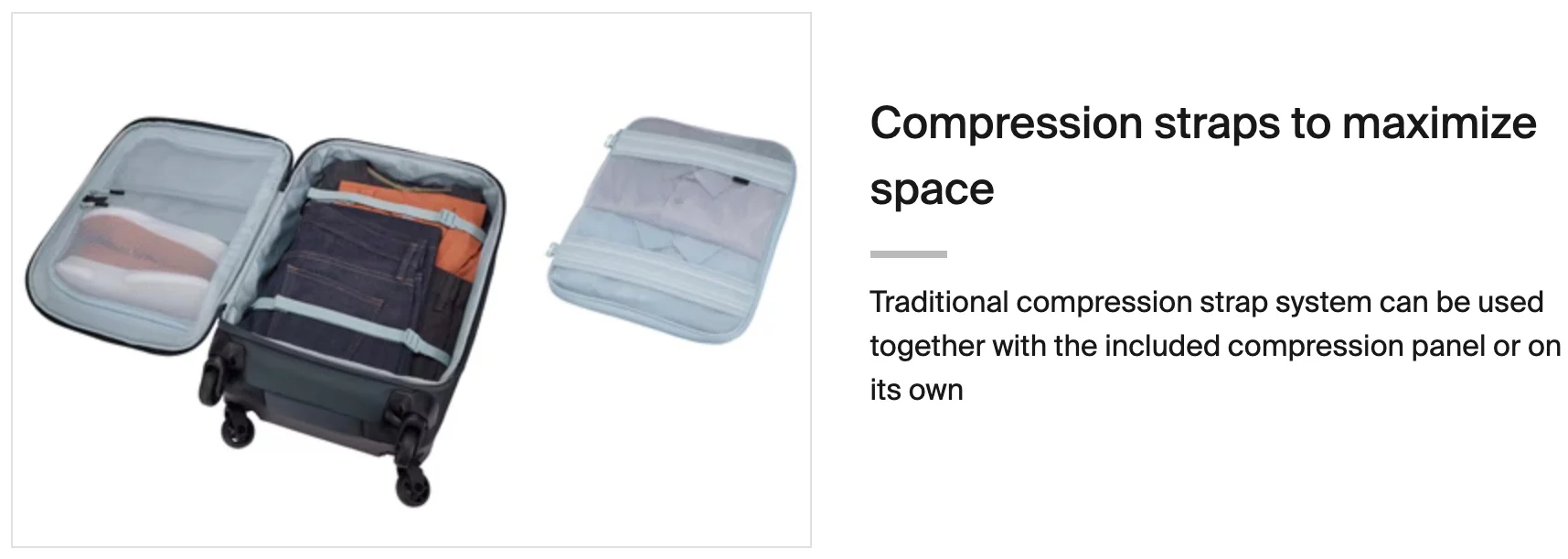 Thule Subterra 2  carry-on suitcase spinner 55cm - Dark Slate - Image 7